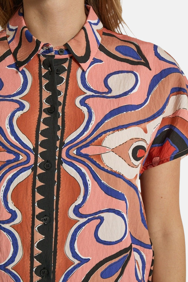 Blouse (korte mouwen) Multicolor - PEPPERCORN