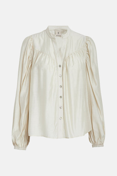 Blouse met lange mouwen - ecru