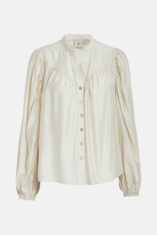 Blouse (lange mouwen) Ecru - PEPPERCORN