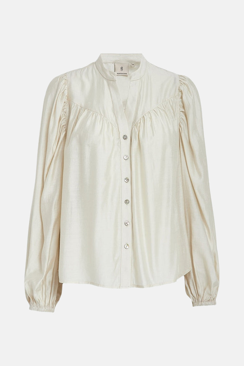 Blouse met lange mouwen - ecru