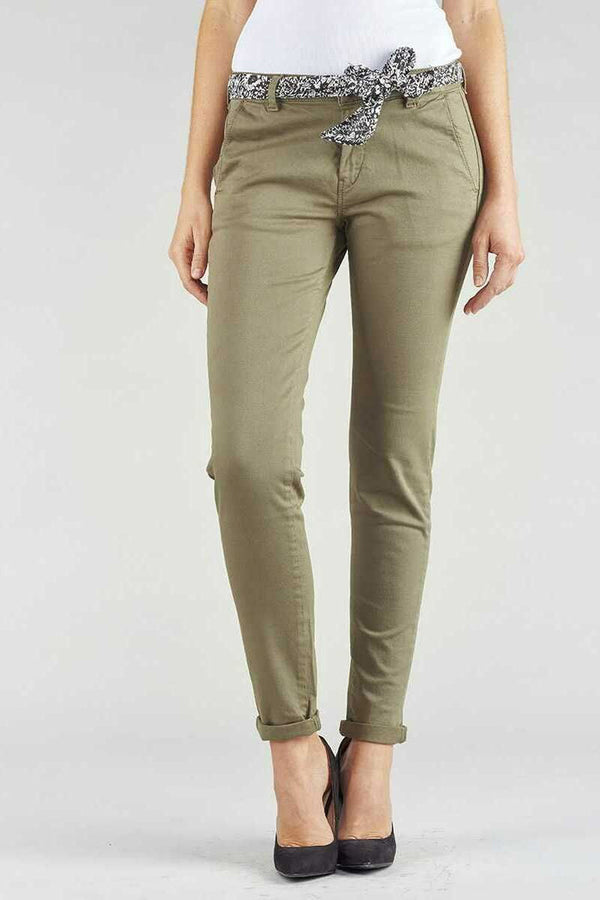 Pantalon coloré KAHKI - Le Temps des Cerises