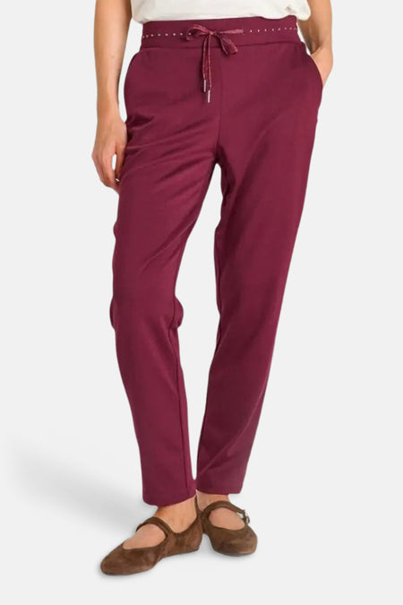 Dames sb seizoensbroek elastic rood - Le Temps des Cerises