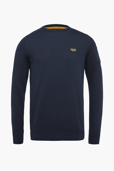 Pull col rond Bleu - PME LEGEND