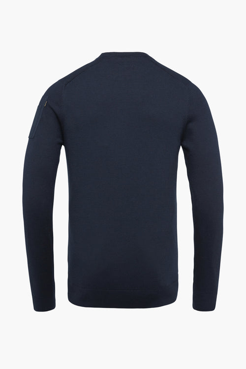 Pull col rond Bleu - PME LEGEND