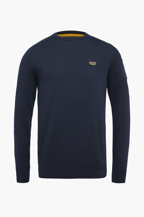 Pull col rond Bleu - PME LEGEND
