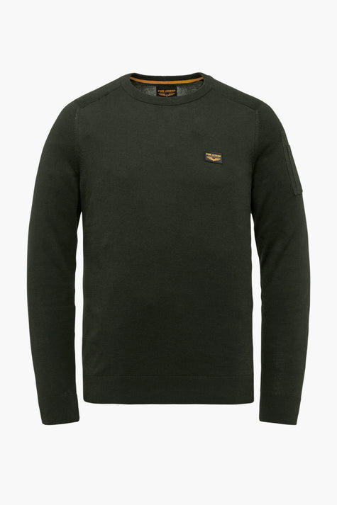Pull col rond Gris - PME LEGEND