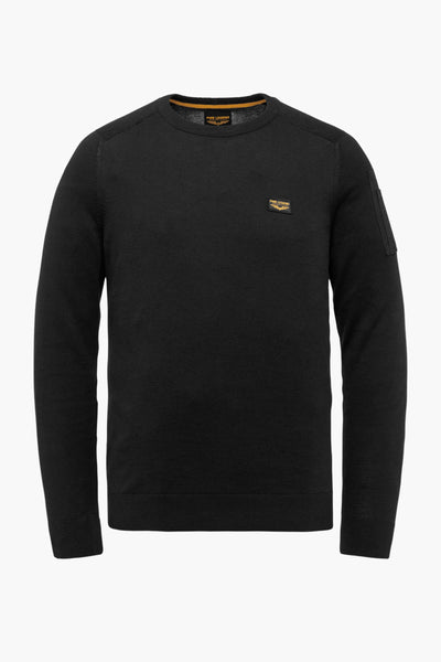 Pull col rond Noir - PME LEGEND