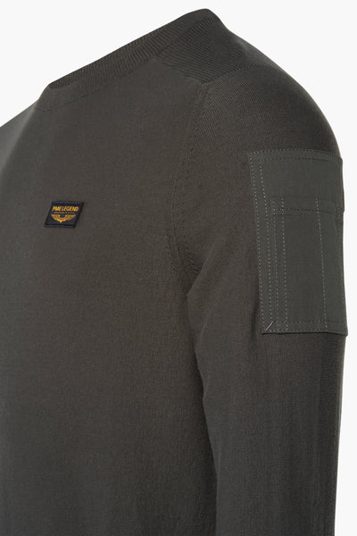 Pull col rond Vert - Pme Legend