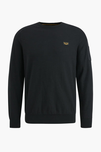 Pull col rond Noir - Pme Legend
