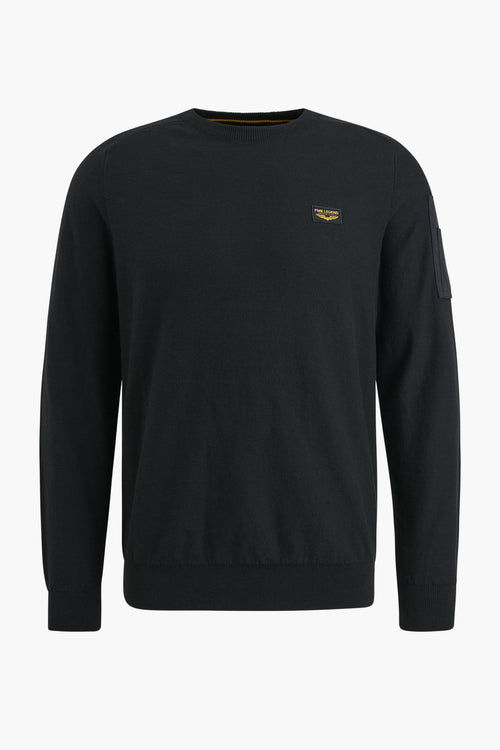 Pull col rond Noir - PME LEGEND