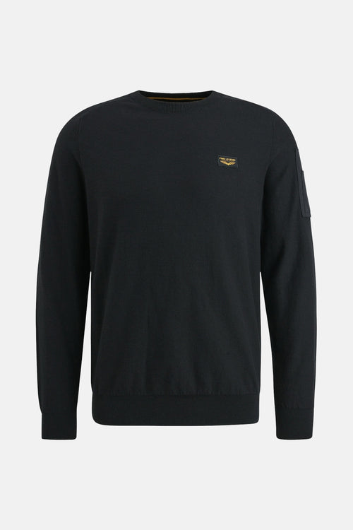 Pull à col rond - noir