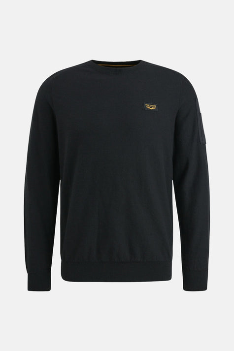 Pull à col rond - noir