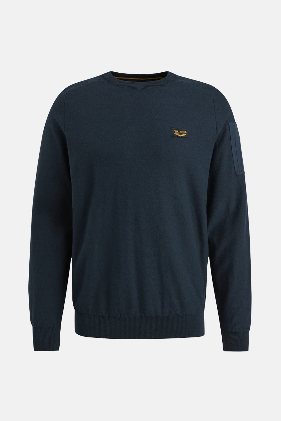 Pull met ronde hals - blauw