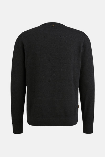 Pull met ronde hals - grijs