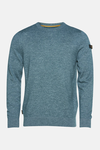 Pull met ronde hals - blauw
