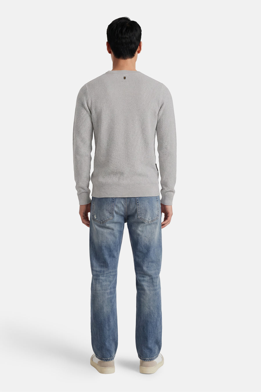 Pull O-hals - grijs