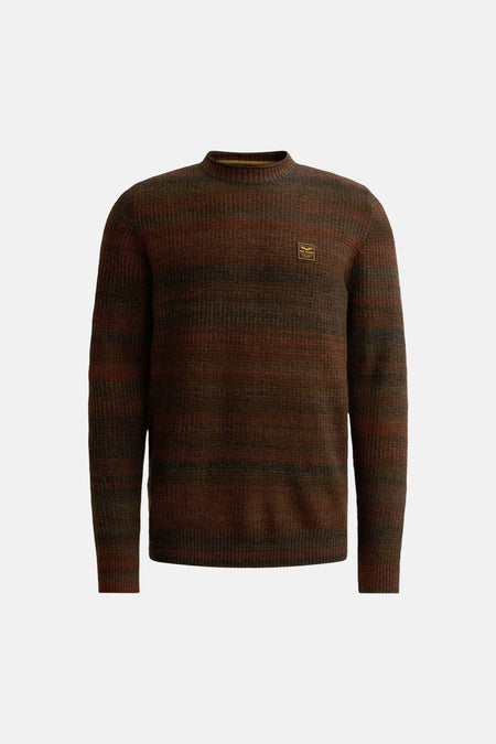 Pull col O - brique