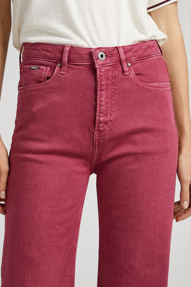 Flare jeans - rood