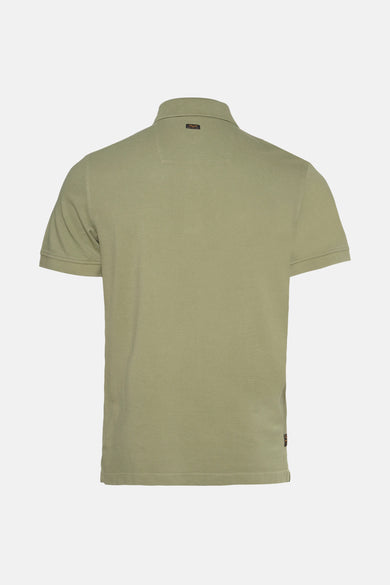 Groen poloshirt met korte mouwen van PME Legend, met een klein geborduurd logo op de borst.