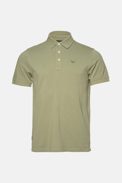 Groen poloshirt met korte mouwen van PME Legend, met discreet logo op de borst.