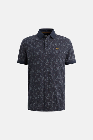 Polo met korte mouwen - blauw