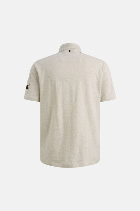 Polo met korte mouwen - beige