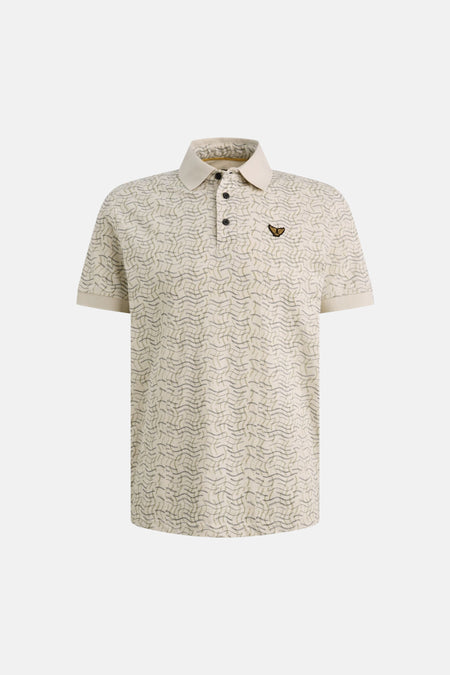 Polo met korte mouwen - beige