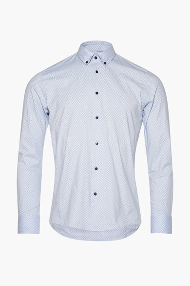 Chemise &agrave; manches longues - bleu