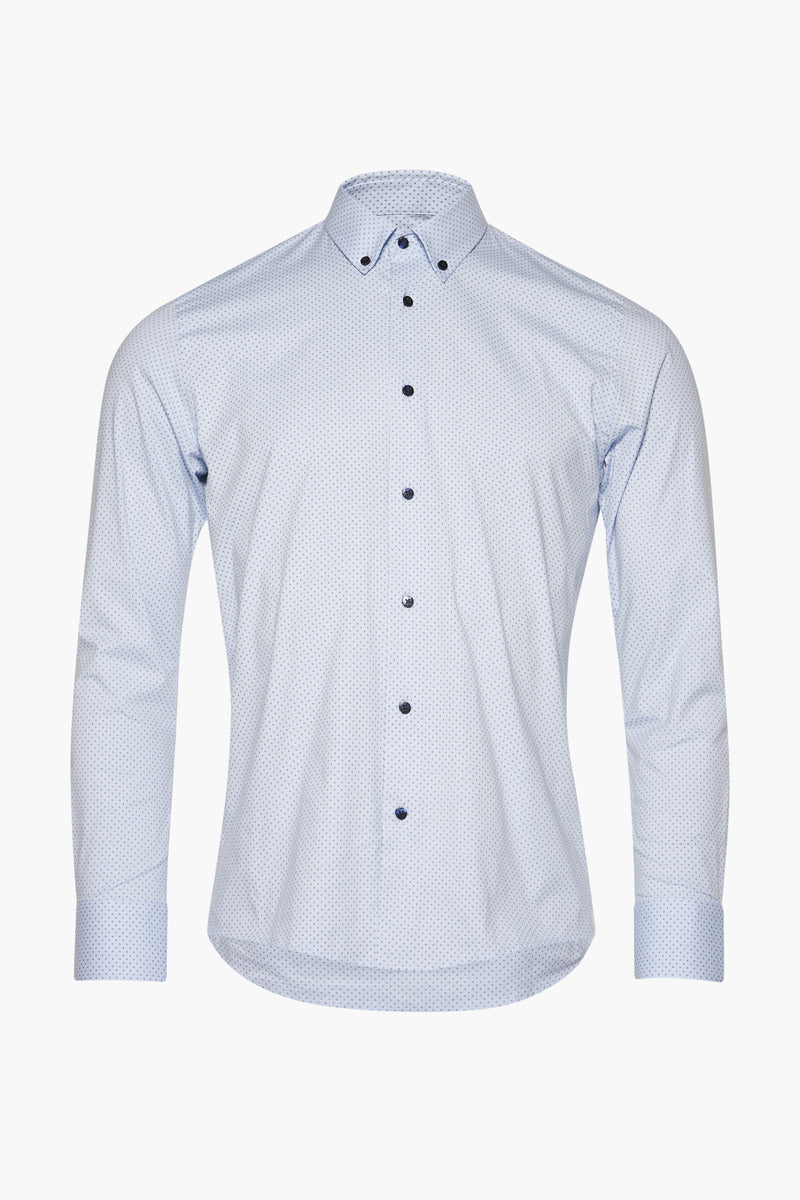 Chemise &agrave; manches longues - bleu