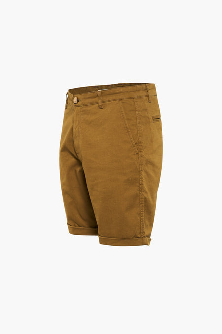 PRIVATE BLUE bermudashort met opgerolde zomen en zijzakken.