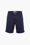 Bermuda blauw marine van PRIVATE BLUE, met revers aan de onderkant van de been.