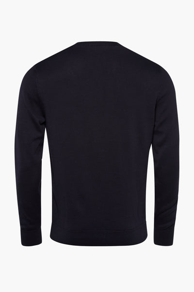 Pull col V Noir - PRIVATE BLUE