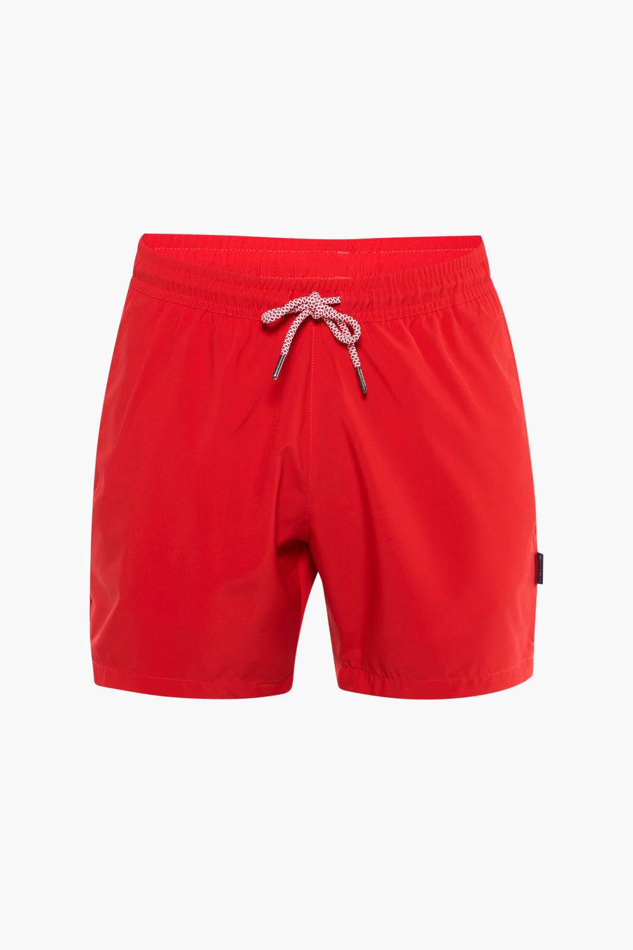 Short de bain rouge de PRIVATE BLUE avec cordon de serrage à motif vichy.