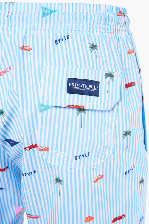 Maillot Multicolore - PRIVATE BLUE