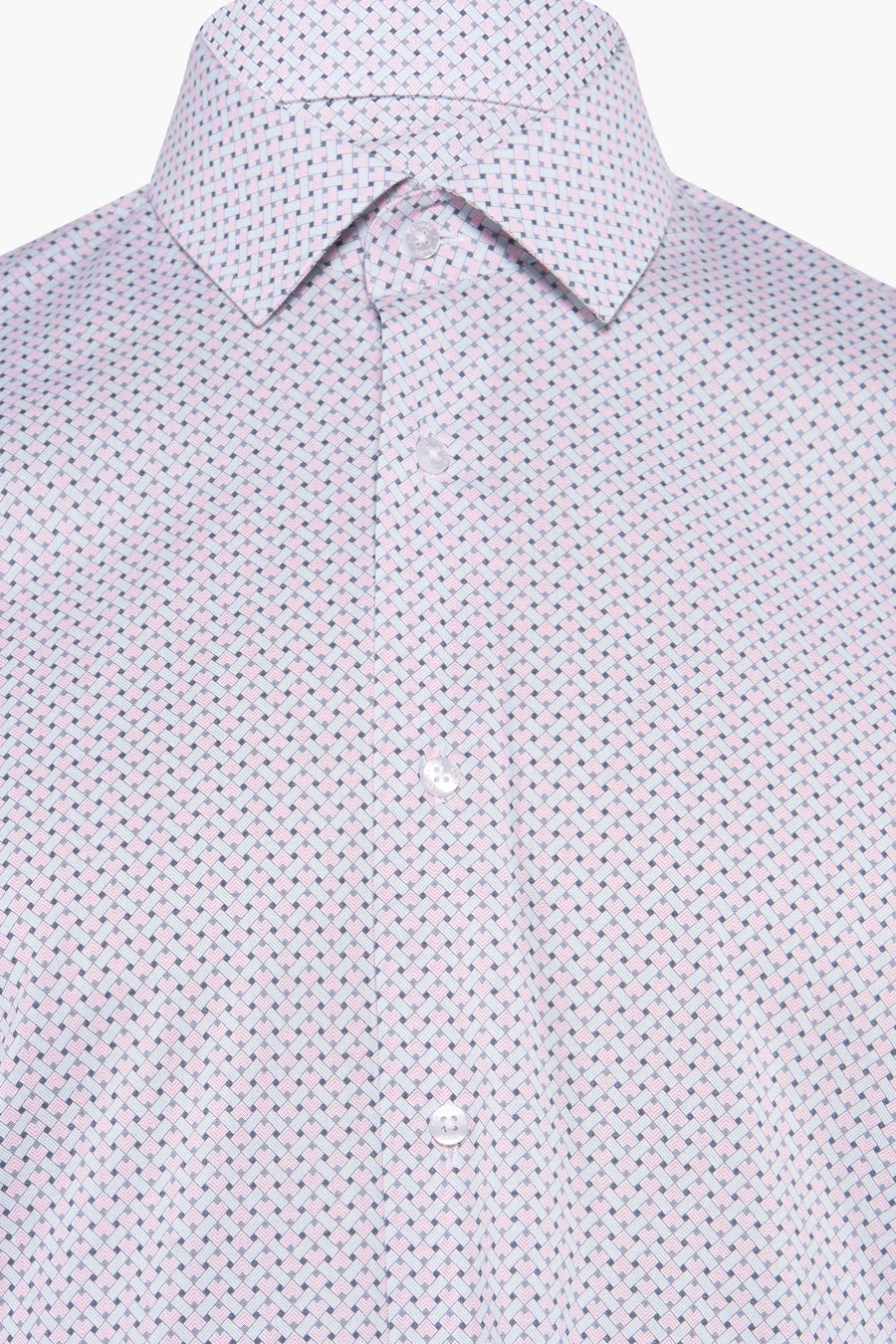 Chemise à manches longues verte de Private Blue, avec un motif à carreaux rose et bleu.