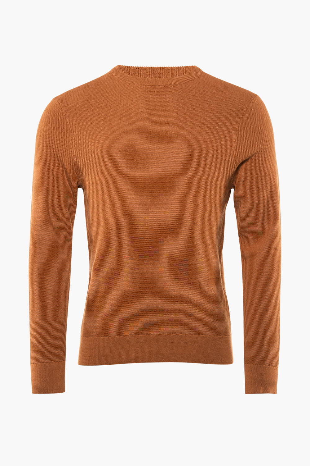 Pull col rond Brun - PRIVATE BLUE