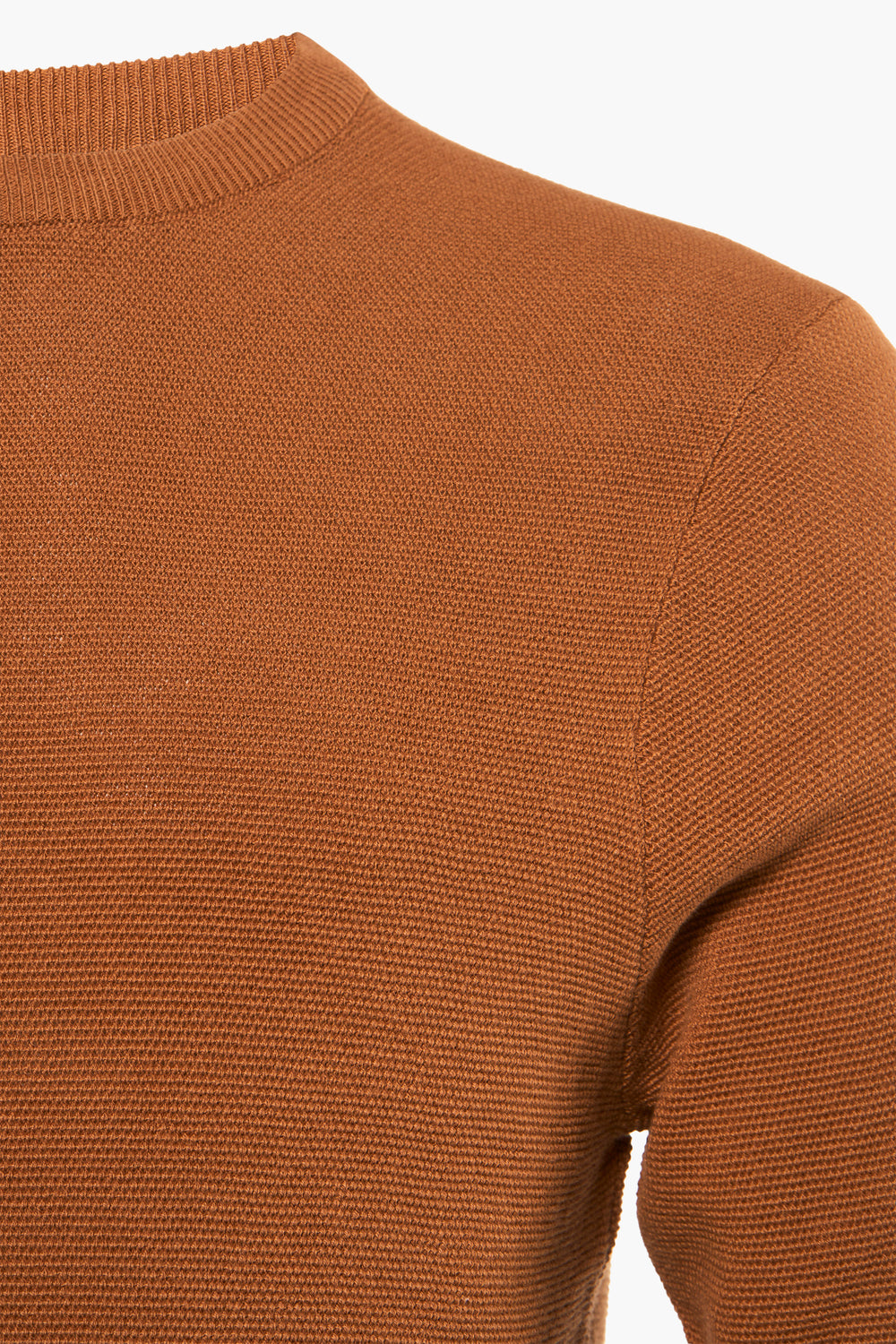 Pull col rond Brun - PRIVATE BLUE
