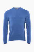 Pull col rond Bleu - PRIVATE BLUE