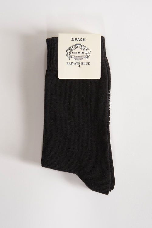 Chaussettes Noir - PRIVATE BLUE