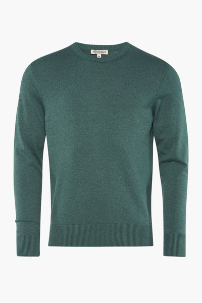 Pull col rond Vert - PRIVATE BLUE