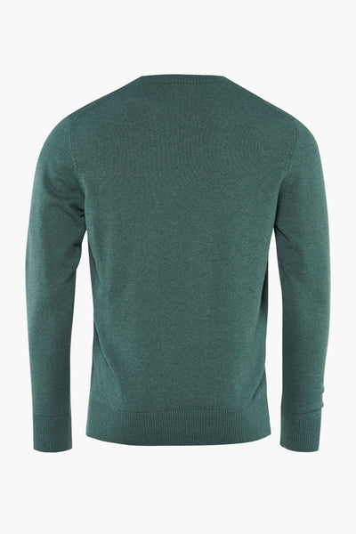 Pull col rond Vert - PRIVATE BLUE