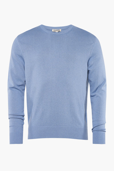Pull col rond Bleu - PRIVATE BLUE