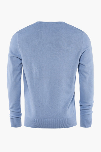 Pull col rond Bleu - PRIVATE BLUE