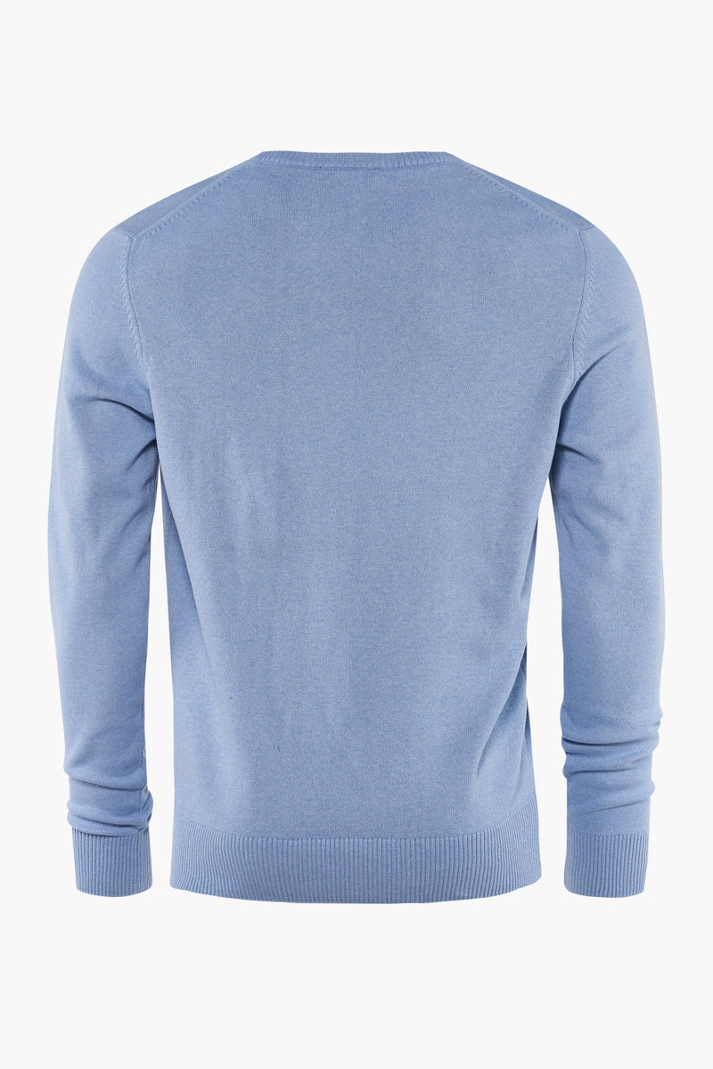 Pull col rond Bleu - PRIVATE BLUE