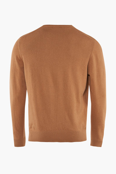Pull col rond Brun - PRIVATE BLUE