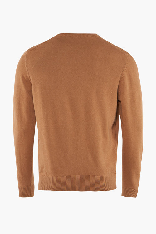 Pull col rond Brun - PRIVATE BLUE