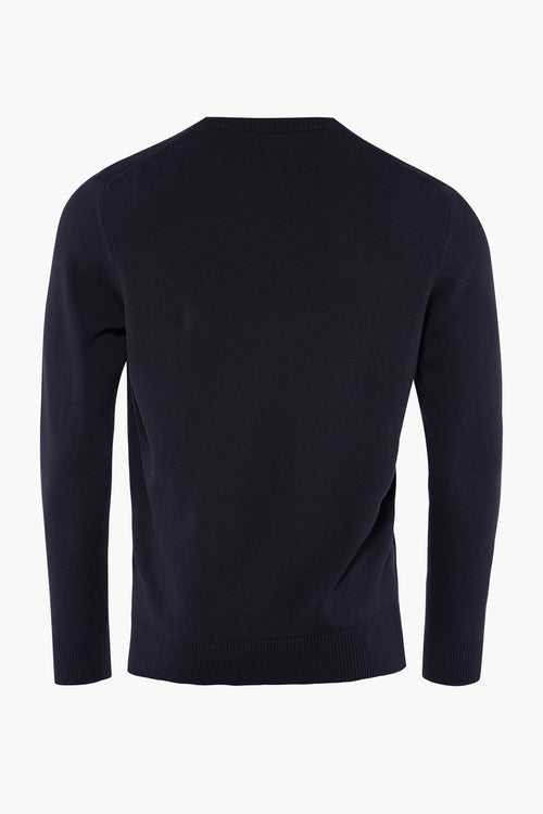 Trui met V-hals Blauw - PRIVATE BLUE