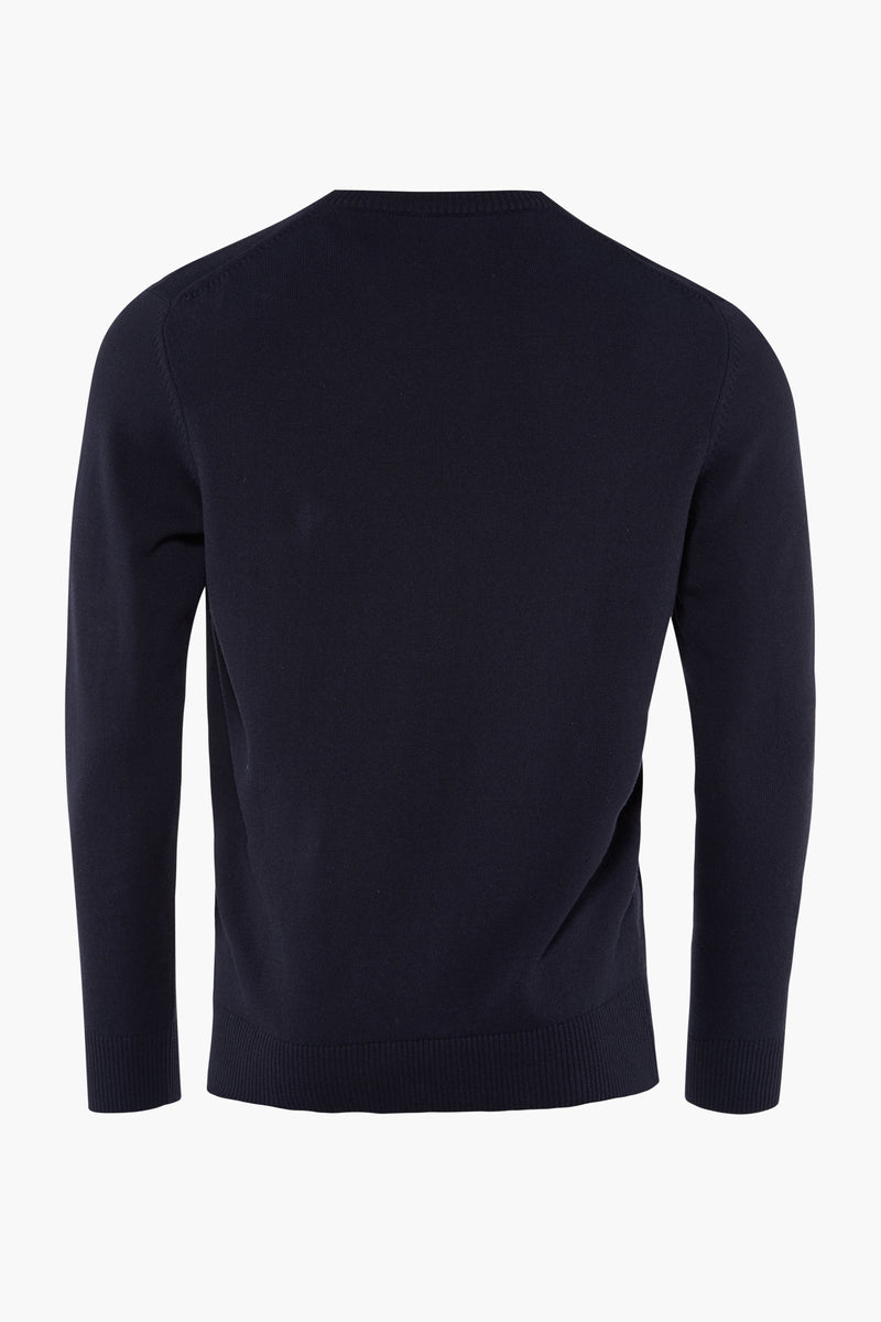 Pull col V Bleu - PRIVATE BLUE