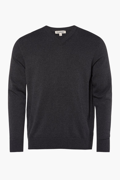 Pull col V Gris - PRIVATE BLUE