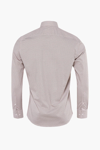 Multikleuren overhemd met lange mouwen van PRIVATE BLUE, ruitpatroon, knoopmanchetten, achterzicht.